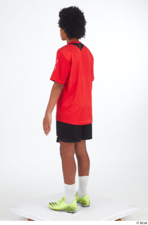 Dejavee Ford black shorts casual dressed red t shirt soccer…